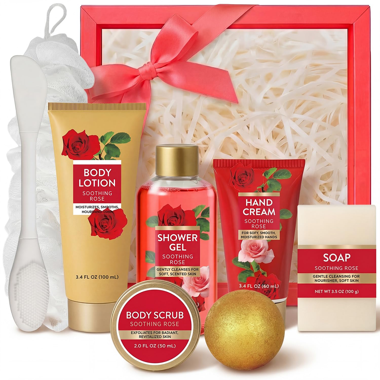 8pc Romantic Gift Set for Women (Bath and Body)