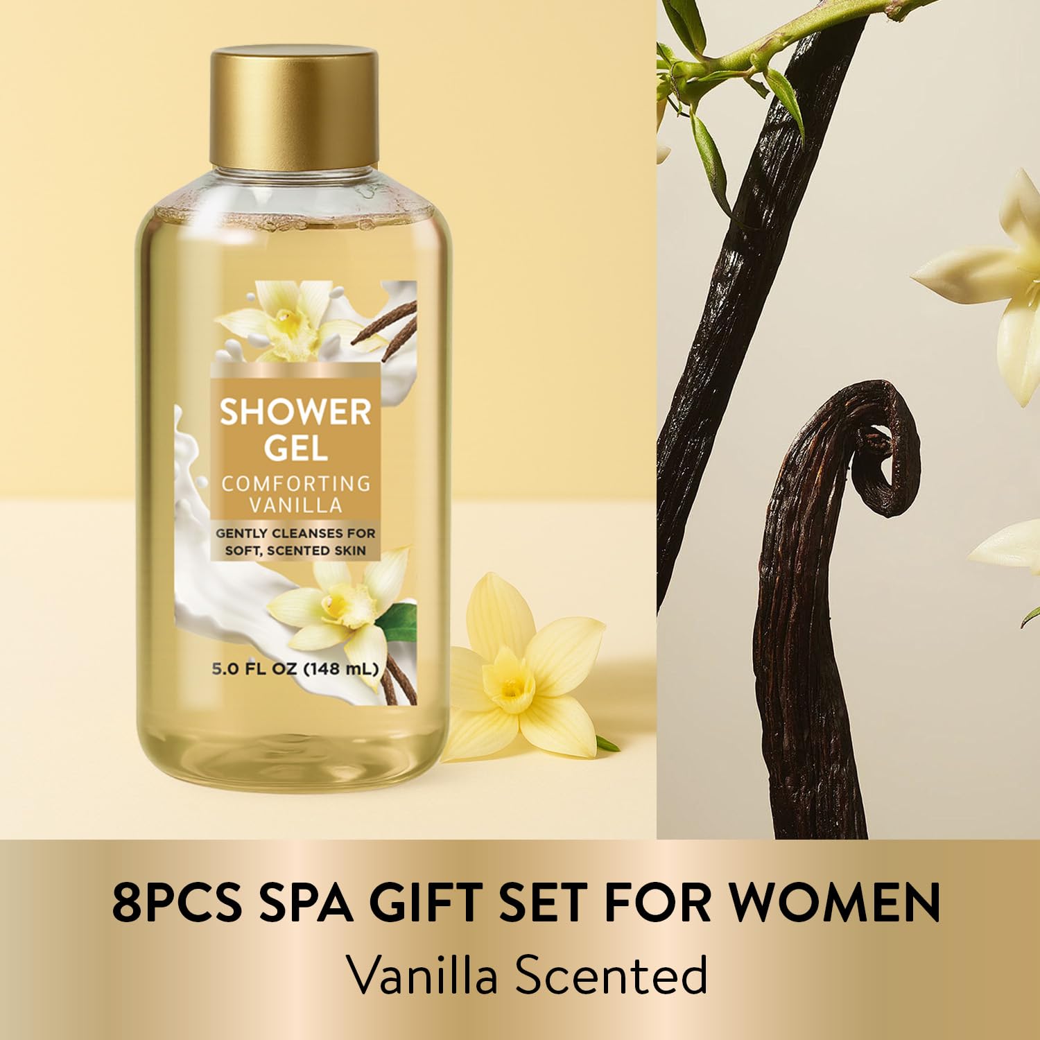 8pc Romantic Gift Set for Women (Bath and Body)