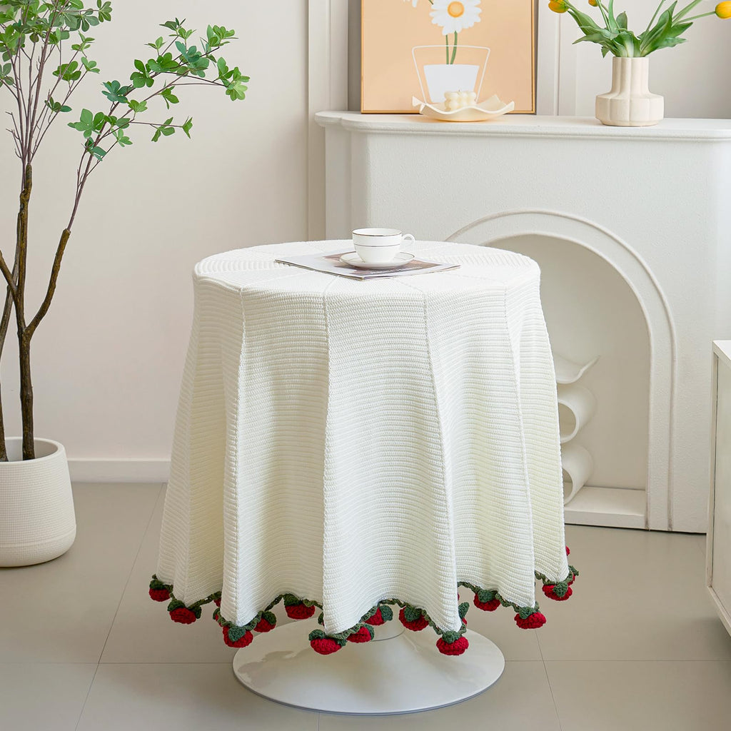 Crochet Flower Bouquet Throw Blanket