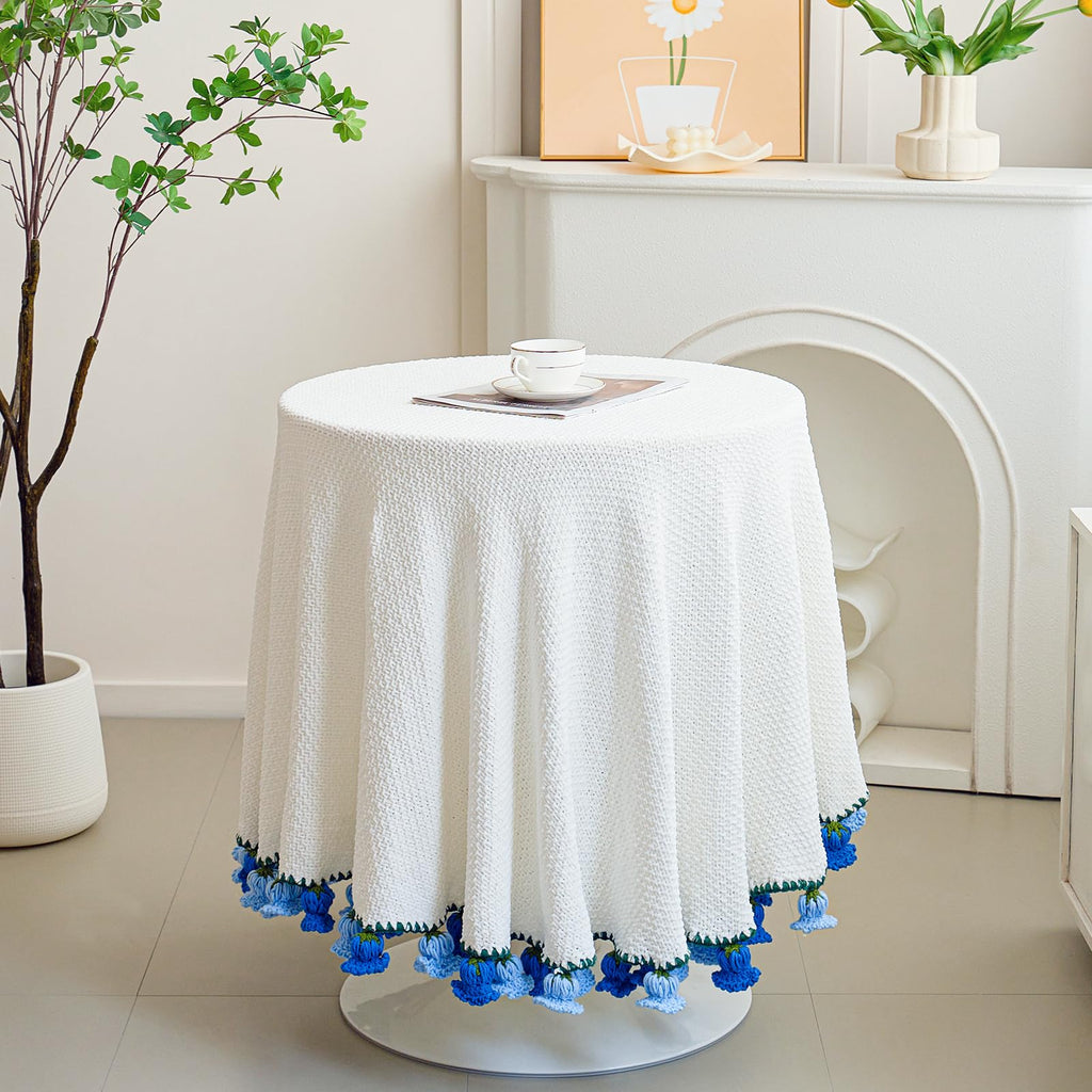 Crochet Flower Bouquet Throw Blanket