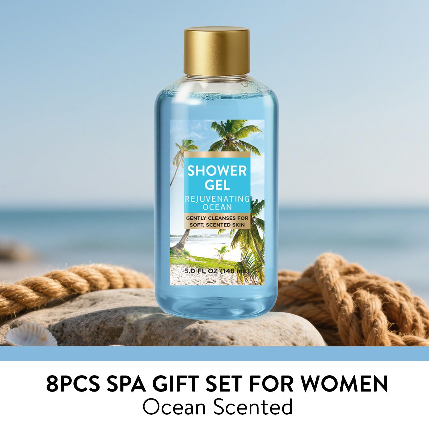 8pc Romantic Gift Set for Women (Bath and Body)