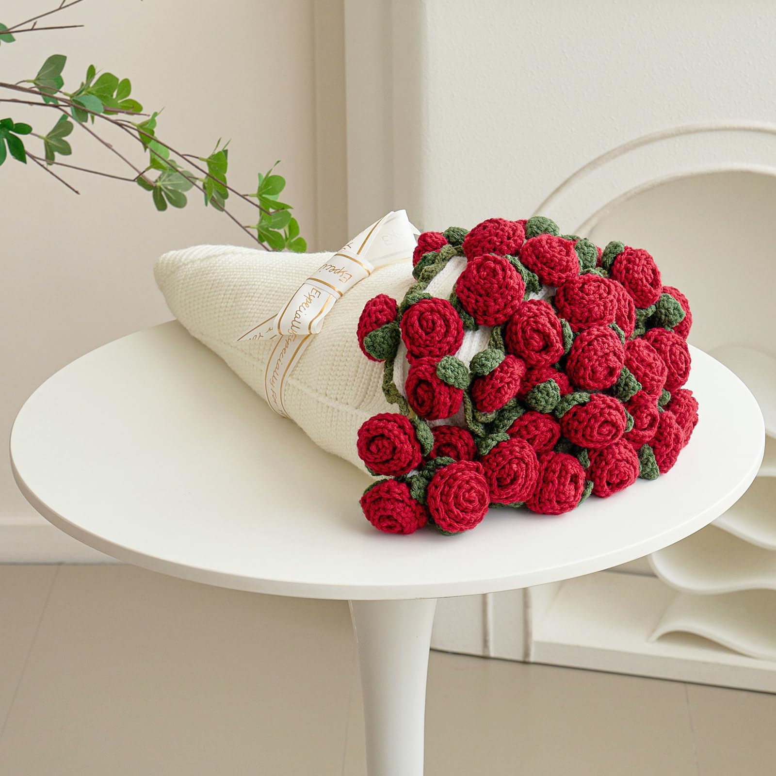 Crochet Flower Bouquet Throw Blanket