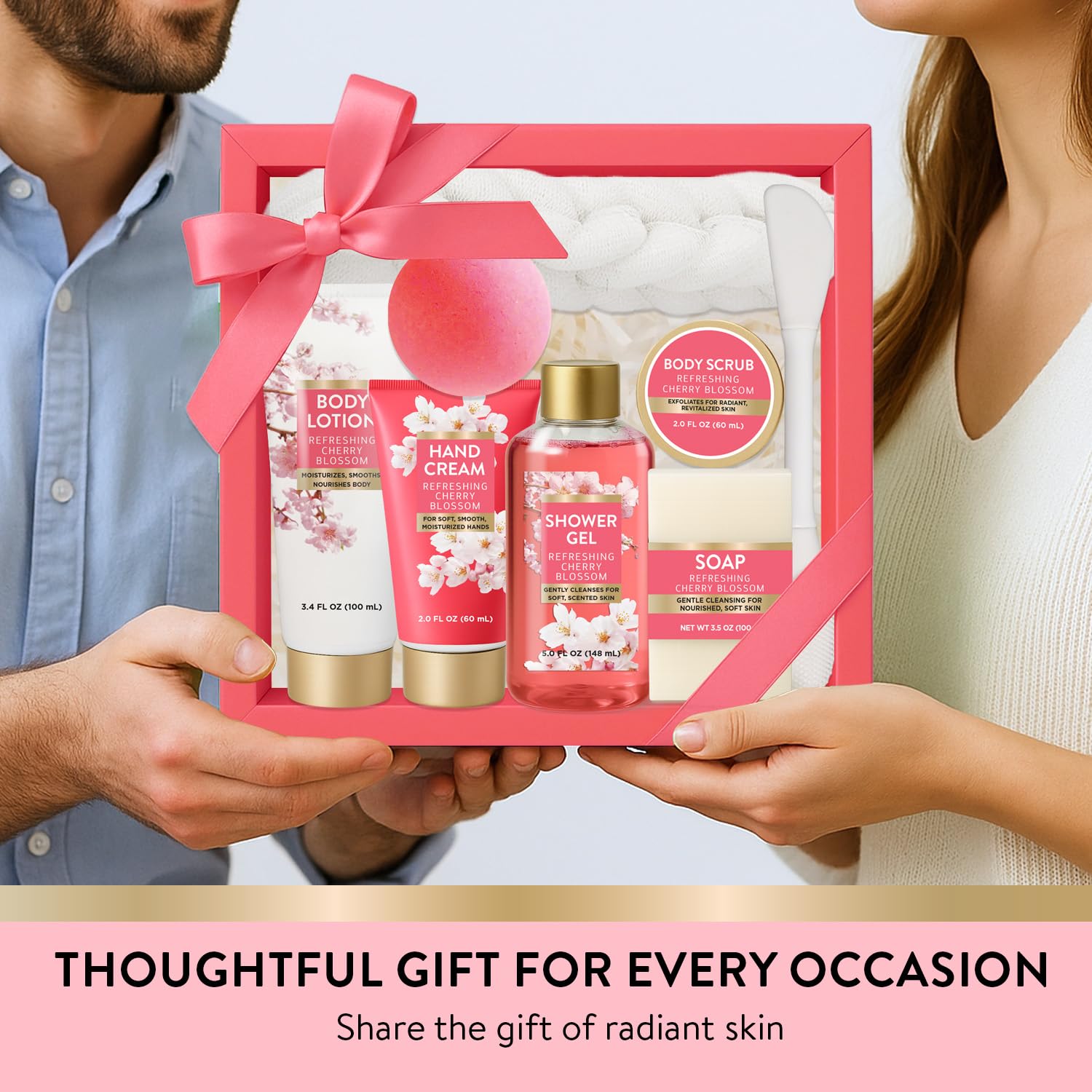 8pc Romantic Gift Set for Women (Bath and Body)