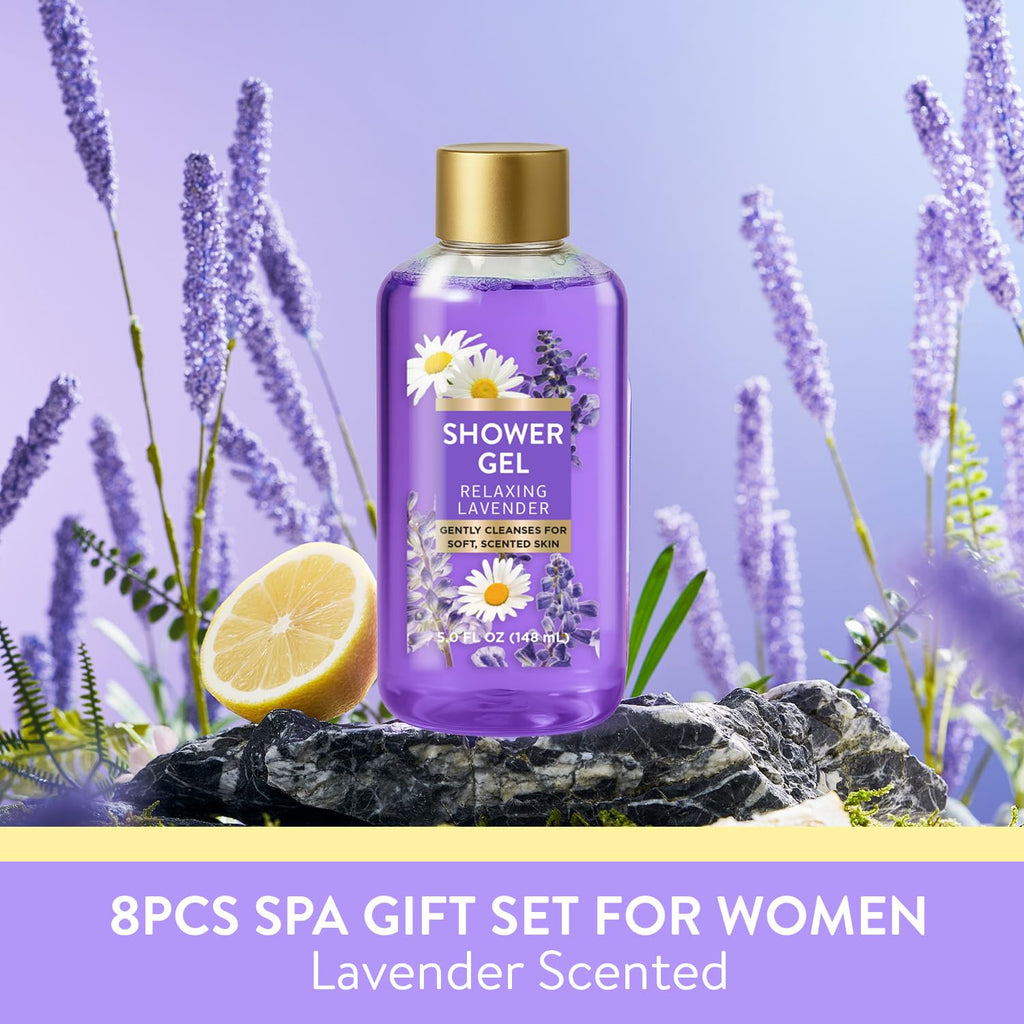 8pc Romantic Gift Set for Women (Bath and Body)