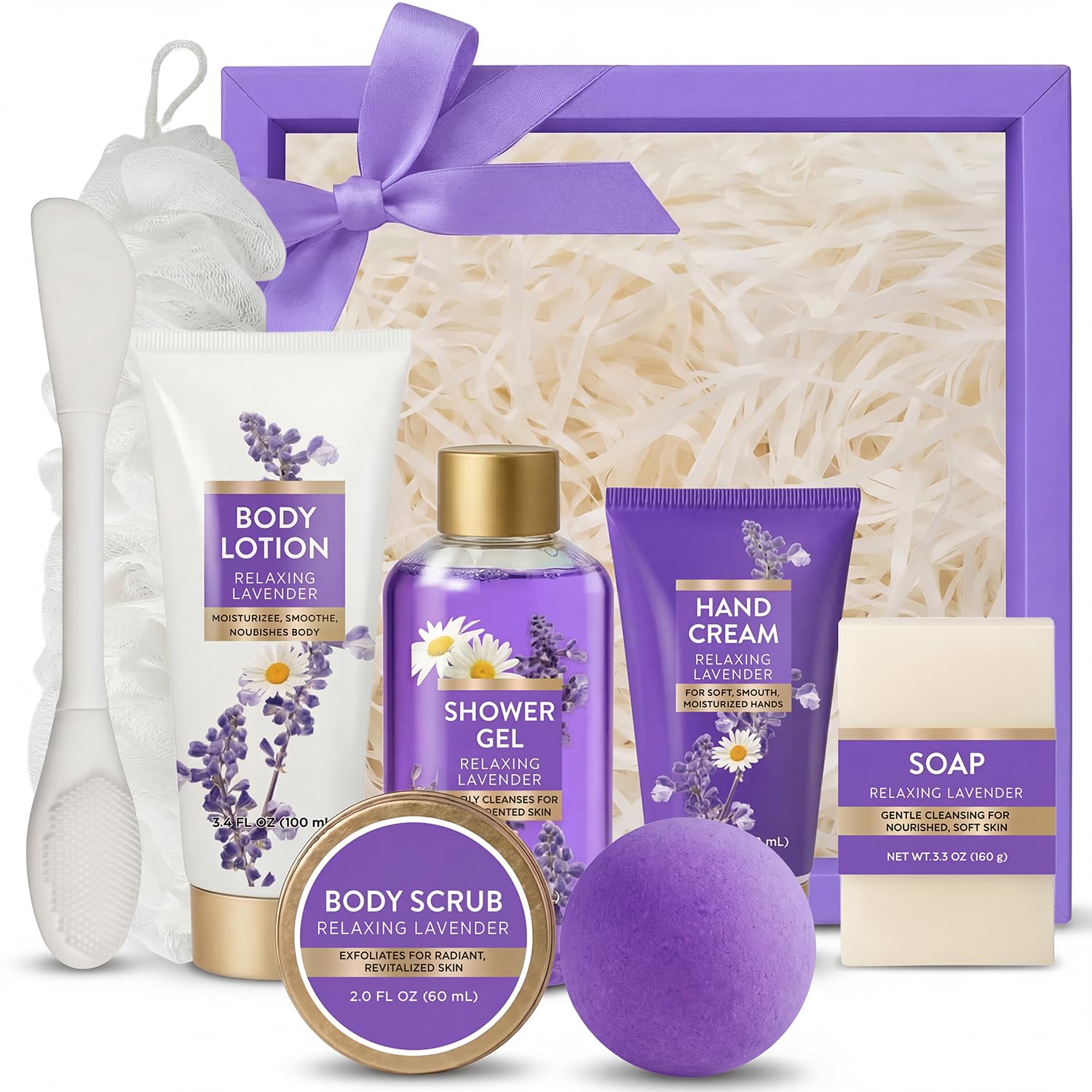8pc Romantic Gift Set for Women (Bath and Body)