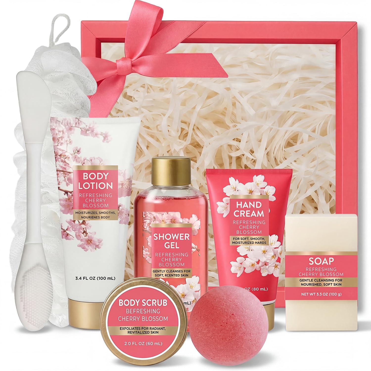 8pc Romantic Gift Set for Women (Bath and Body)