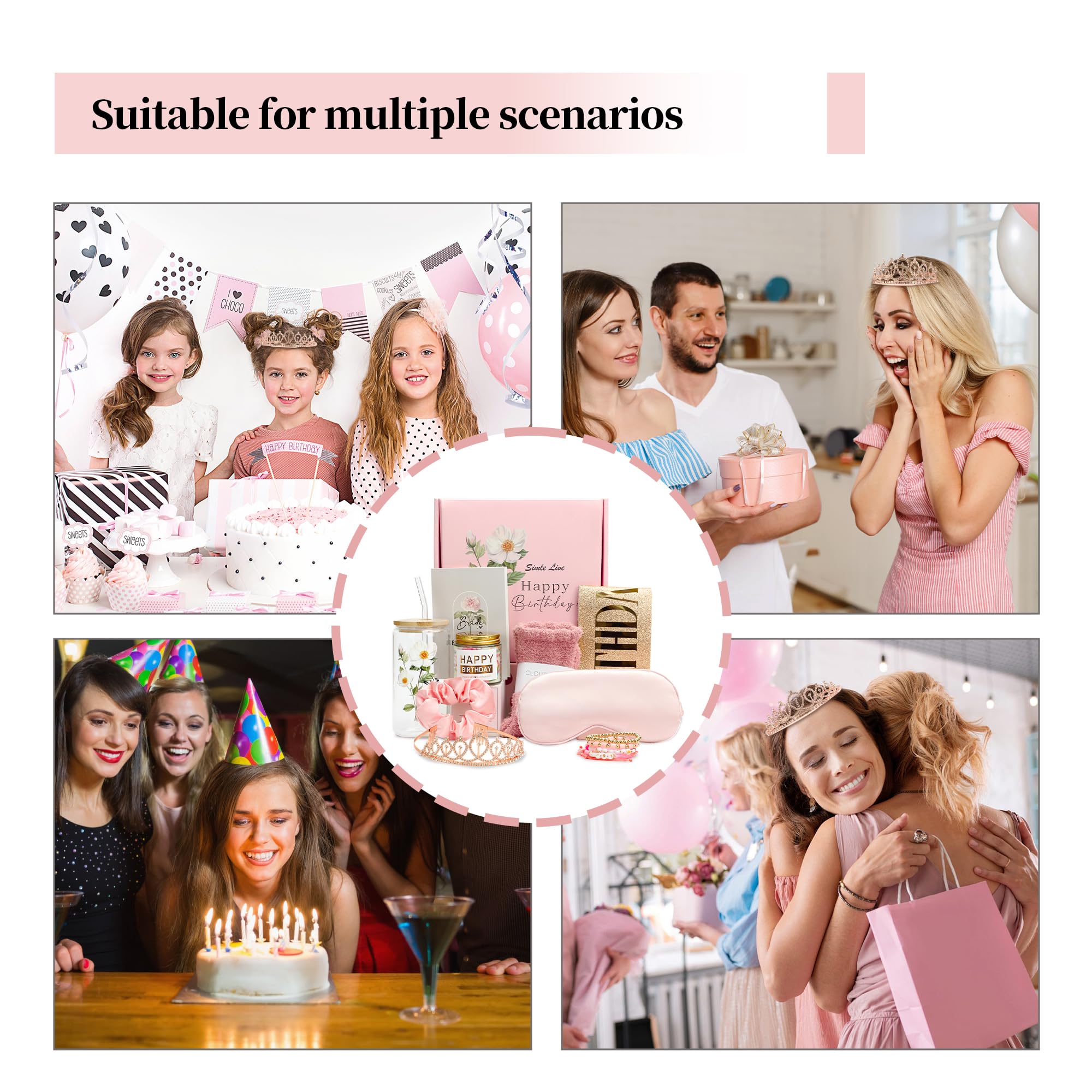 8 Piece Birthday Spa Set (Pastel Pink)