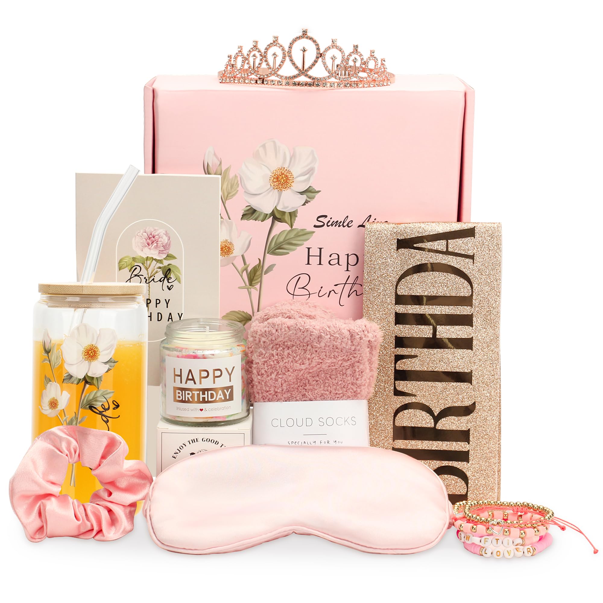 8 Piece Birthday Spa Set (Pastel Pink)
