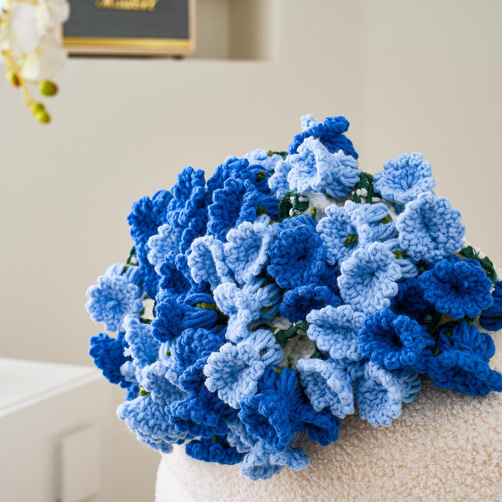 Crochet Flower Bouquet Throw Blanket