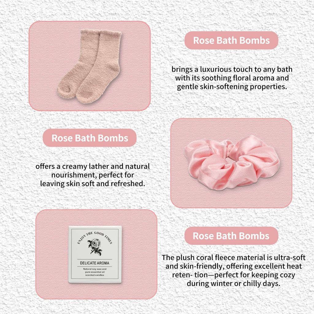 8 Piece Birthday Spa Set (Pastel Pink)